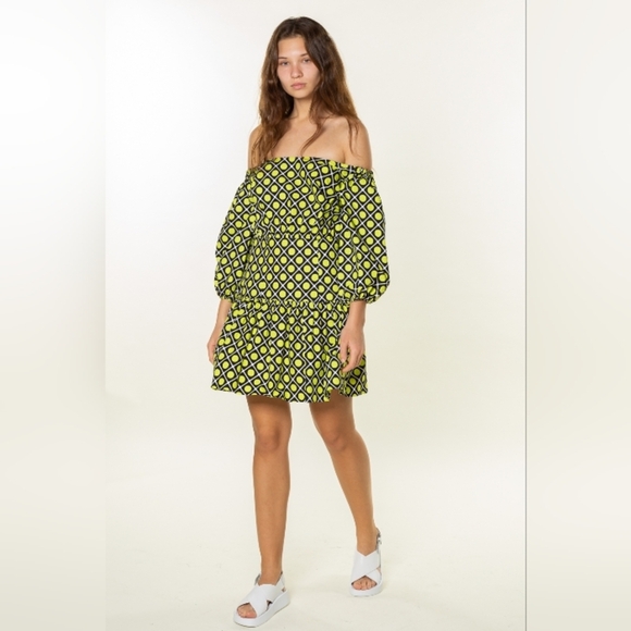 Guess Printed Off-Shoulder Dress - Picture 4 of 7